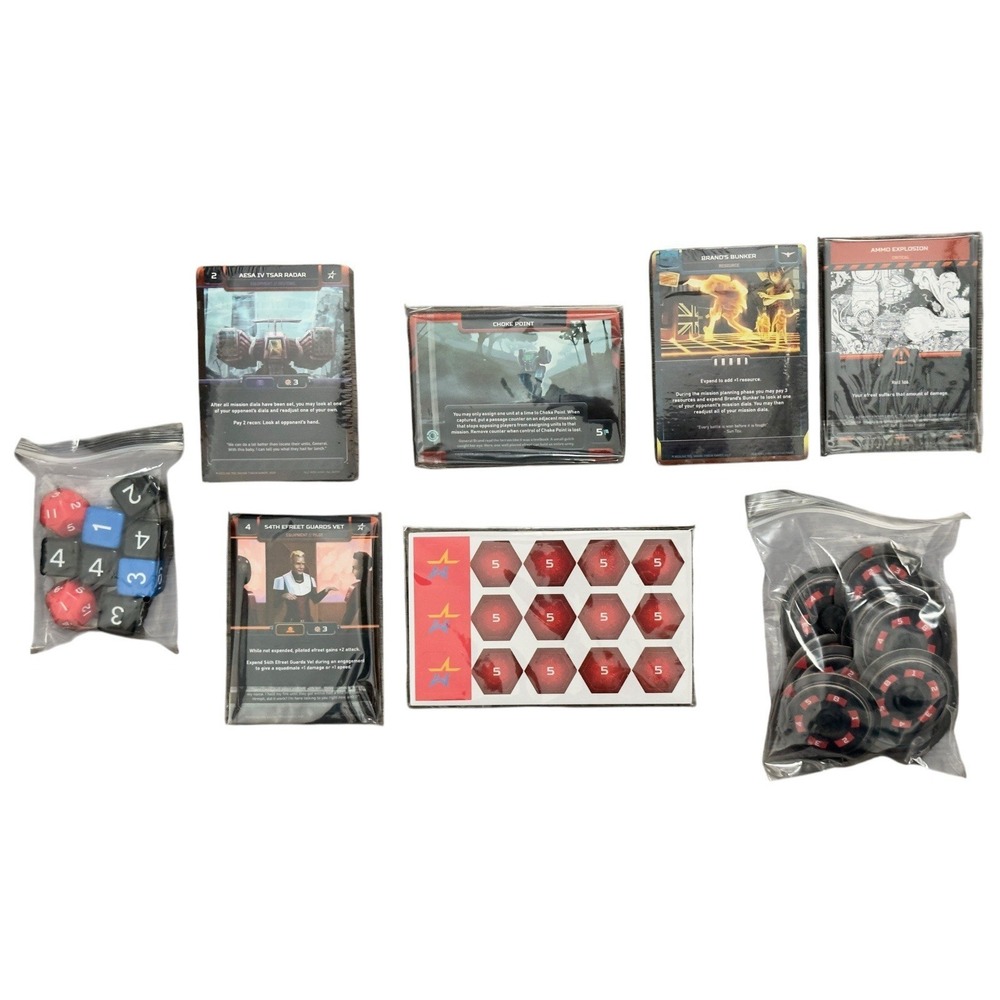 Redline Tactical Card Combat Core Set Lot w Sapper & Siegecraft Expansion Decks - Picture 5 of 8